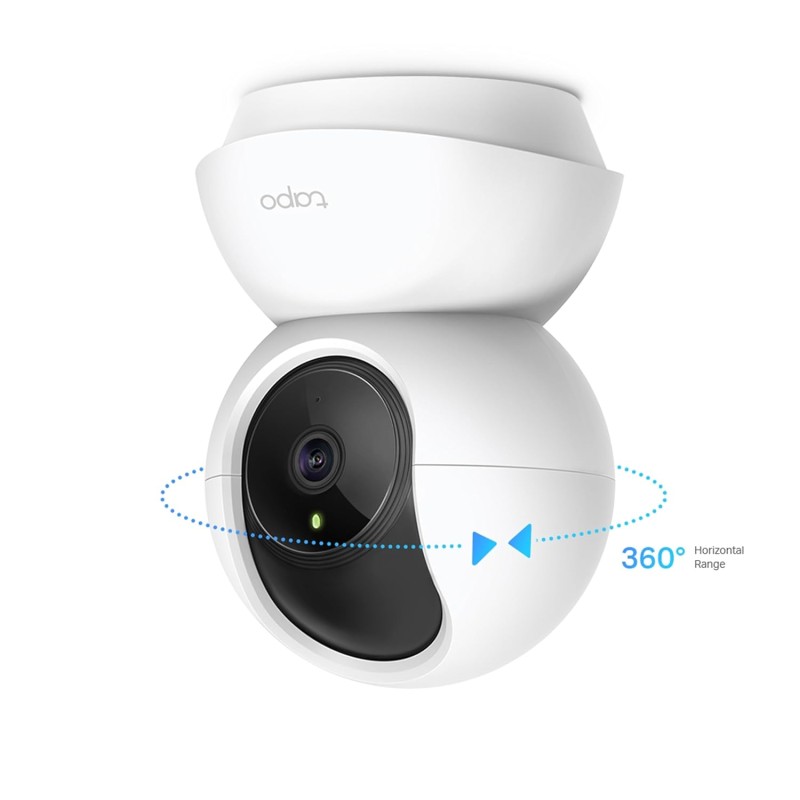 Tapo C210 360° 3MP Full HD 2304 X 1296P Video Pan/Tilt Smart Wi-Fi Security Camera | Alexa Enabled | 2-Way Audio| Night Vision| Motion Detection | Indoor CCTV White