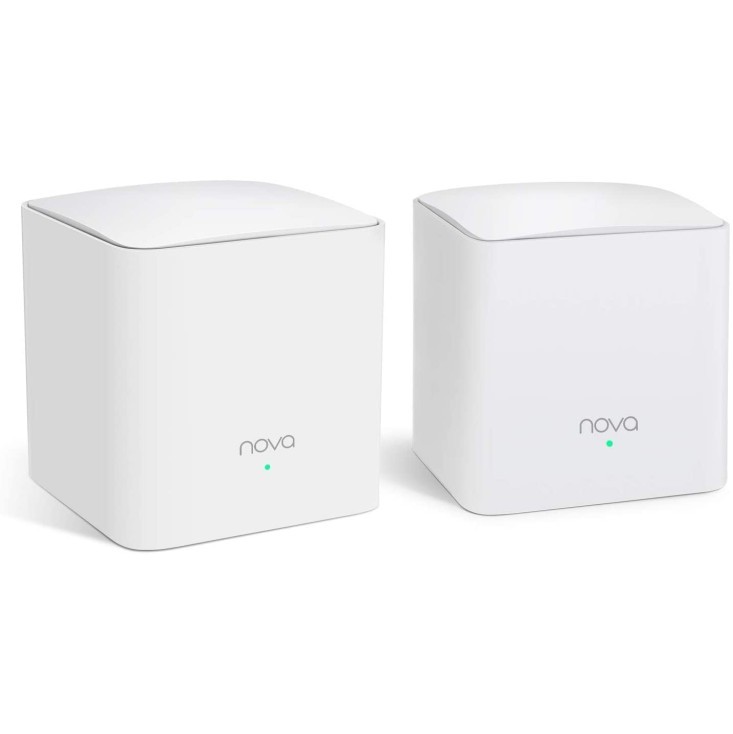 Tenda Nova MW5G Whole Home Mesh Wi-Fi System, 2500sq² Wi-Fi Coverage, Two Gigabit Ports, Work with Amazon Alexa, Parental (Pack of 2)