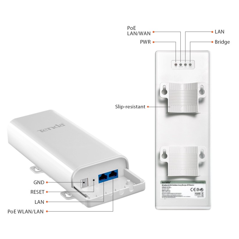 Tenda O3 2.4GHz N150 Long Range Smart Manage Outdoor CPE 
