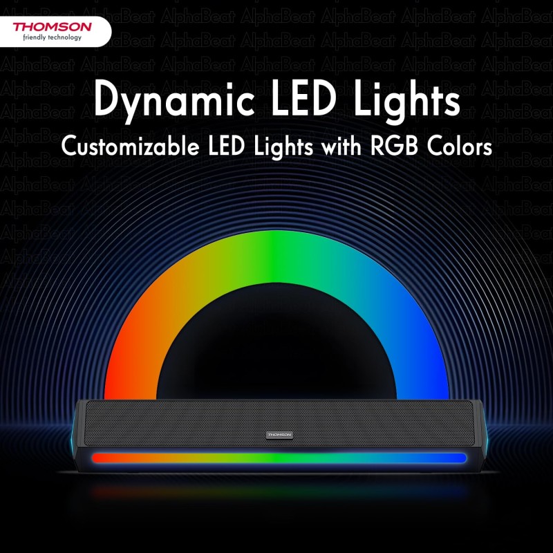 Thomson 25 Watt Portable Soundbar with RGB I AlphaBeat25