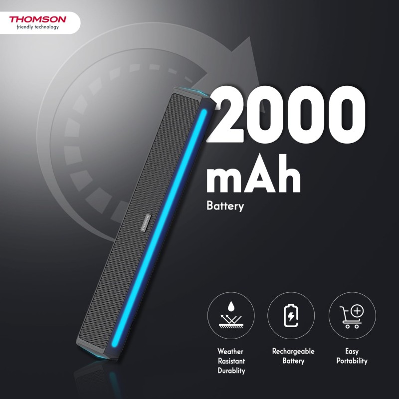 Thomson 25 Watt Portable Soundbar with RGB I AlphaBeat25