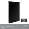 Toshiba Canvio Slim 2TB Portable External HDD - USB 3.0 for PC Laptop Windows External Hard Drive - Black