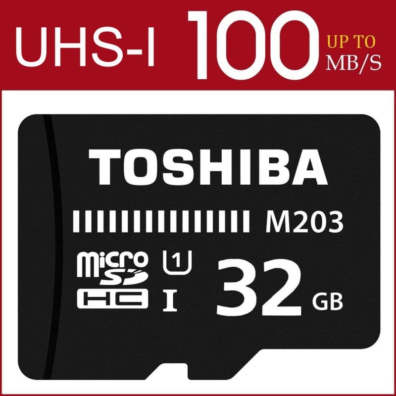 Toshiba M203 32GB Class 10 Micro SD Memory Card (THN-M203K0320A4)