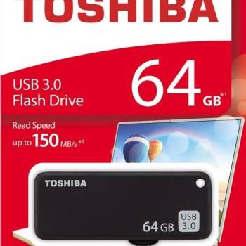 Toshiba Yamabiko THN-U365K0640A4 64GB USB 3.0 Pendrive (Black)