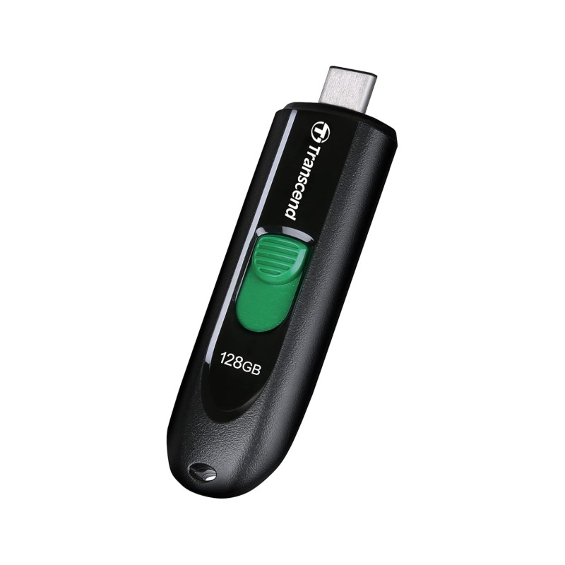 Transcend JetFlash 790C 128GB USB 3.2 Gen 1 (USB 5Gbps) Flash Drive, USB Type-C Pen Drive Black (TS128GJF790C)