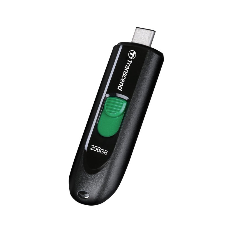 Transcend JetFlash 790C 256GB USB 3.2 Gen 1 (USB 5Gbps) Flash Drive, USB Type-C Pen Drive Black (TS256GJF790C)