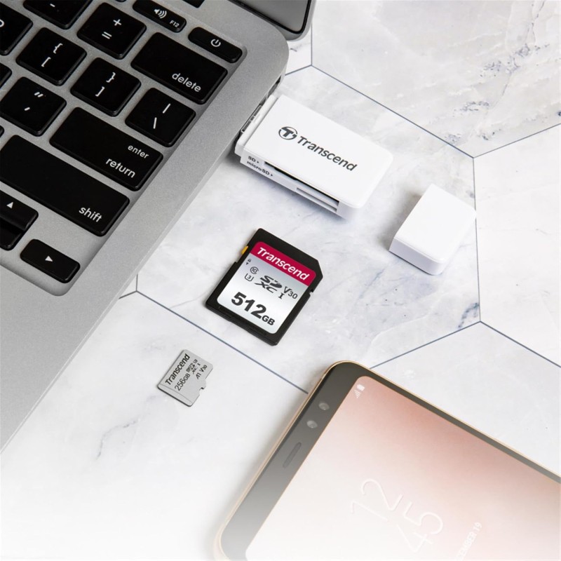 Transcend USD300S A1 32GB UHS-I U1 Class 10 Micro SD Memory Card up to 100/20 MB/s (TS32GUSD300S)