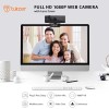 Tukzer 2.1 MP Full HD 1080P Web Camera, CMOS Webcam with Microphone| (C01-Black)