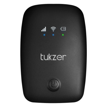 Tukzer 4G LTE Wireless Dongle with All SIM Network Support | Plug & Play Data Card Stick with up to 150Mbps WiFi Hotspot | 2100mAh Rechargeable Battery| SIM Adapter Included, Single_Band (Black)