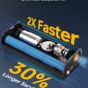 UN1QUE PT600 Cordless Tyre inflator for Car and Bike,150 PSI,6000 mAh Car Air Pump with LED Flash Light,Digital Display