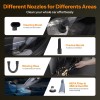 UN1QUE Vacuum Cleaner for Car Use with DC 12V & LED Light Car Vacuum 4m Power Cord 6000pa Powerful Suction
