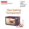 USHA 3635Rc 35L Oven Toaster Grill With Rotisserie And Convection For 360 Degree Even Cooking, 6 Mode Heating Function(Wine & Matte Black)