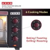 USHA 3635Rc 35L Oven Toaster Grill With Rotisserie And Convection For 360 Degree Even Cooking, 6 Mode Heating Function(Wine & Matte Black)