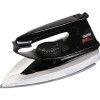 USHA Aluminium Usha 2801 750Watt Dry Iron Metal Body | Linished Soleplate | Thermal Safety Fuse | 180° Swivel Cord (Black)