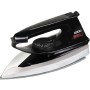 USHA Aluminium Usha 2801 750Watt Dry Iron Metal Body | Linished Soleplate | Thermal Safety Fuse | 180° Swivel Cord (Black)