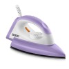 USHA Armor 1100 watts Dry Iron with Shock Proof Plastic Body | Single Coat Black Non Stick Soleplate for Longer Durability|(Purple & White)