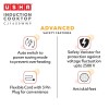 USHA Cookjoy Radiant Induction Cooktop 1600 Watts Cj1600Wwp with Keep Warm Option and 6 Indian Pre-Set Menu (Black)