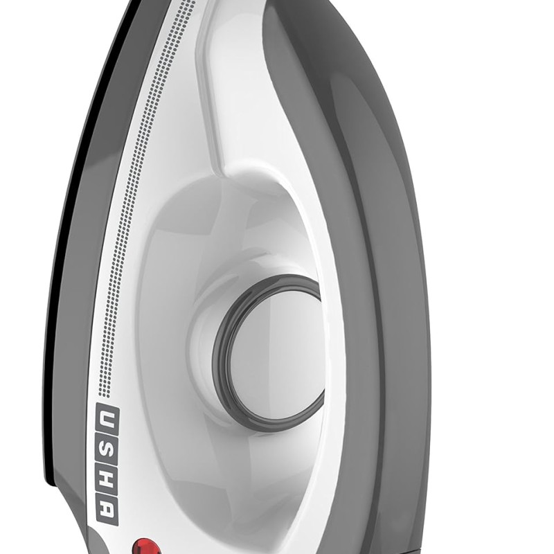 USHA EI 3302 1100 W Dry Iron with Black American Heritage Soleplate (Grey-Black)
