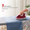 USHA Goliath 1200Watt Dry Iron with 1.8m Long Swivel Cord | Double Coat Golden Non Stick Soleplate for Longer Durability