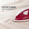 USHA Goliath 1200Watt Dry Iron with 1.8m Long Swivel Cord | Double Coat Golden Non Stick Soleplate for Longer Durability