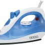 USHA Steam Pro SI 3713, 1300 W Steam Iron, Powerful Steam Output Up to 18 G/Min, Non-Stick Soleplate (White & Blue)