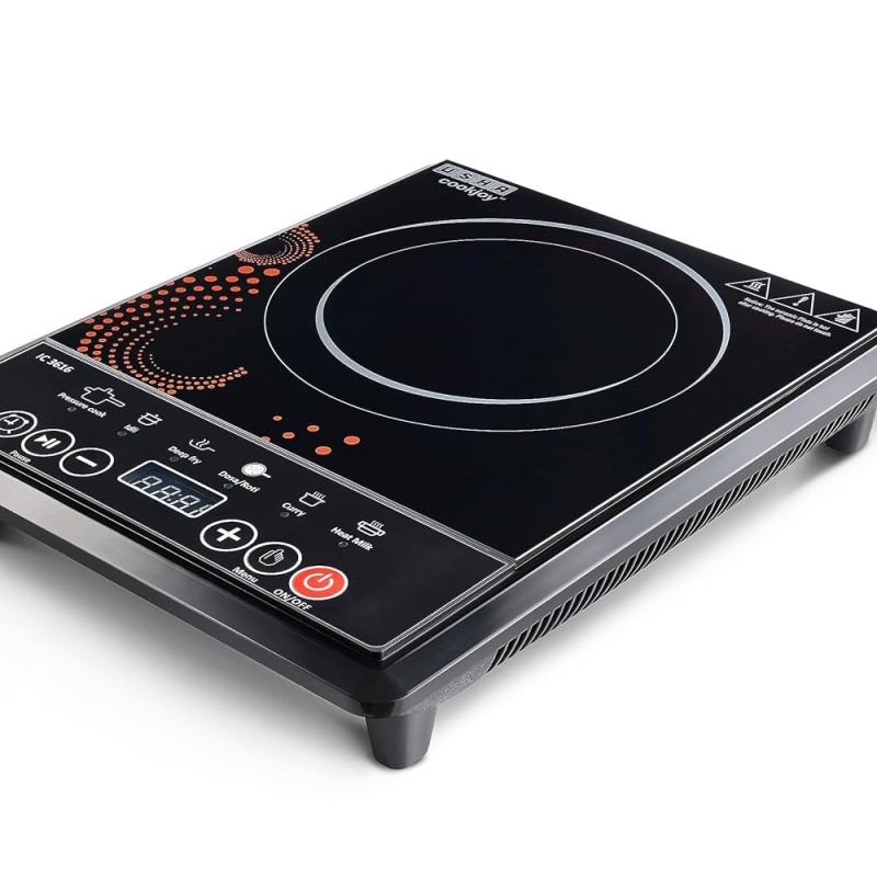 Usha Cook Joy (3616) 1600-Watt Induction Cooktop (Black), Sealed, 1 Burner IC3616D
