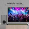 VW Hunter Bar | 160W Soundbar | 2.1 Channel Home Theatre | Deep Bass from 6.5” Subwoofer | Multiple Connectivity (Black)