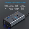 Vantro 200W Car Power Inverter/Laptop Charger with 3 USB (6.2A Max) & 1 C Type(1 * 27WPD) Smart USB Ports, 2 AC Universal
