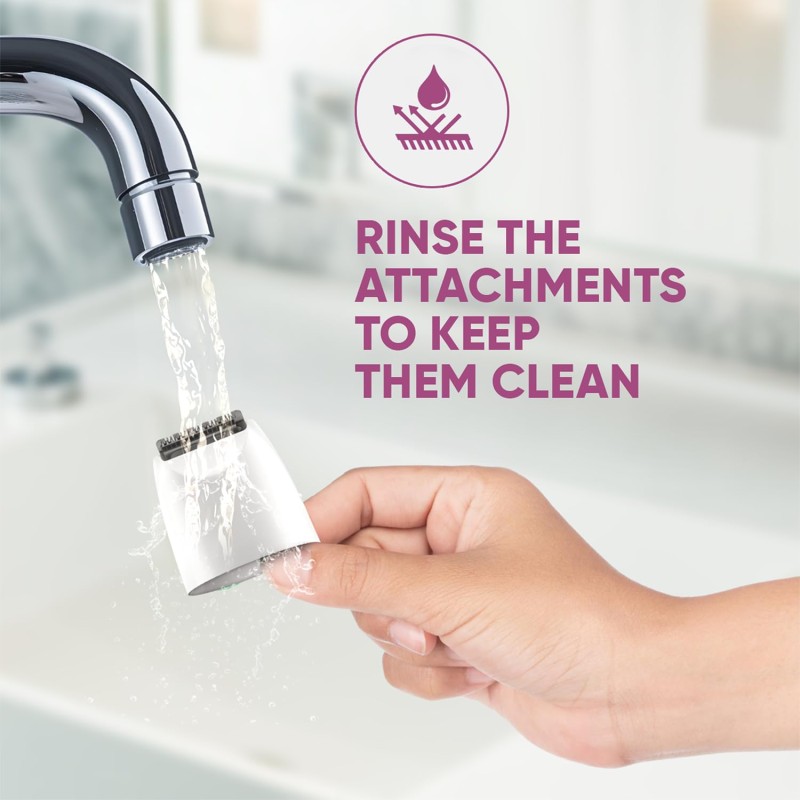 Vega Feather Touch 4-In-1 Trimmer Face & Body Hair Trimmer | 60 Min Runtime | Ladies Eyebrow & Bikini Hair Removal Trimmer | Rechargeable Cordless Hair Removal Machine for Women, (VHBT-03)