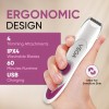 Vega Feather Touch 4-In-1 Trimmer Face & Body Hair Trimmer | 60 Min Runtime | Ladies Eyebrow & Bikini Hair Removal Trimmer | Rechargeable Cordless Hair Removal Machine for Women, (VHBT-03)