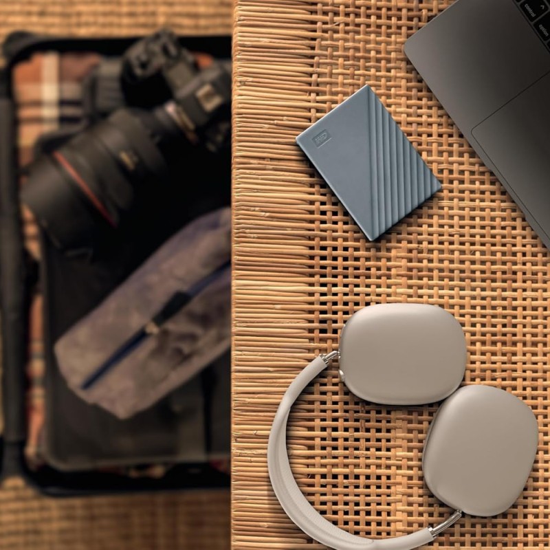 WD 2TB Portable Hard Drive, Works with USB-C and USB-A Devices, Windows PC, Mac, Chromebook, Gaming Consoles, and Mobile Devices - WDBRMD0020BGY-WESN