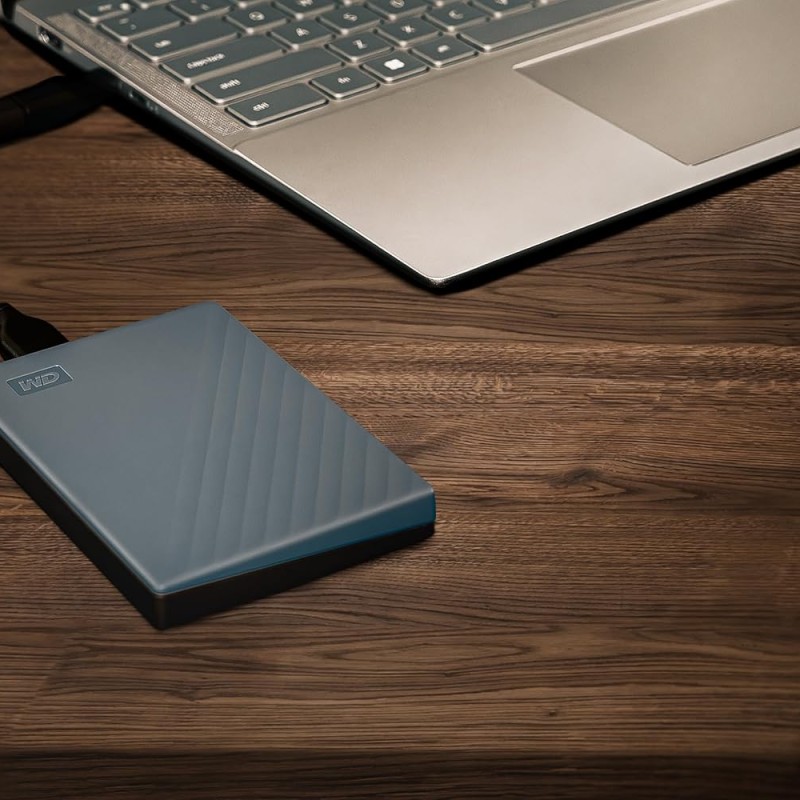 WD 2TB Portable Hard Drive, Works with USB-C and USB-A Devices, Windows PC, Mac, Chromebook, Gaming Consoles, and Mobile Devices - WDBRMD0020BGY-WESN