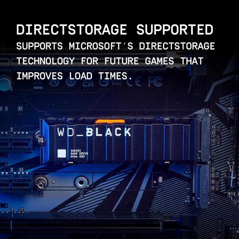WD_Black SN850X NVMe,1TB Upto 7300MB/s PCIe Gen 4 SSD Gaming Storage with Heatsink