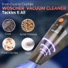 WOSCHER AutoVac Portable Car Vacuum Cleaner |110W | 5000PA Suction Power | Powerful Handheld Vacuums for Deep Cleaning Black