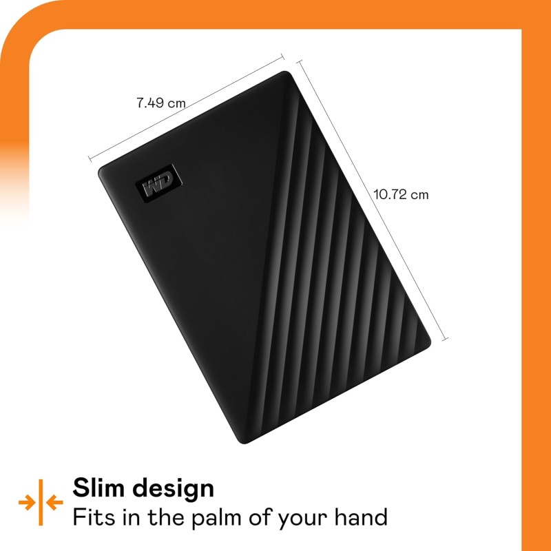 Western Digital WD 1TB My Passport Portable Hard Disk Drive, USB 3.0 with Automatic Backup, 256 Bit AES Hardware External HDD-Black