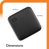 Western Digital WD 480GB Elements Portable Ssd, 400Mb/S R, Upto 2 Meter Drop Protection, PC & MAC Compatible Wdbayn4800Abk-Wesn)