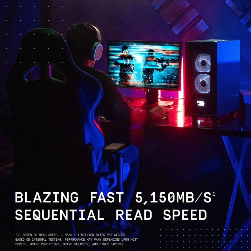 Western Digital WD Black SN770 NVMe 1TB, Upto 5150MB/s PCIe Gen 4 NVMe M.2 (2280), Gaming Storage, Internal Solid State Drive (SSD) (WDS100T3X0E)