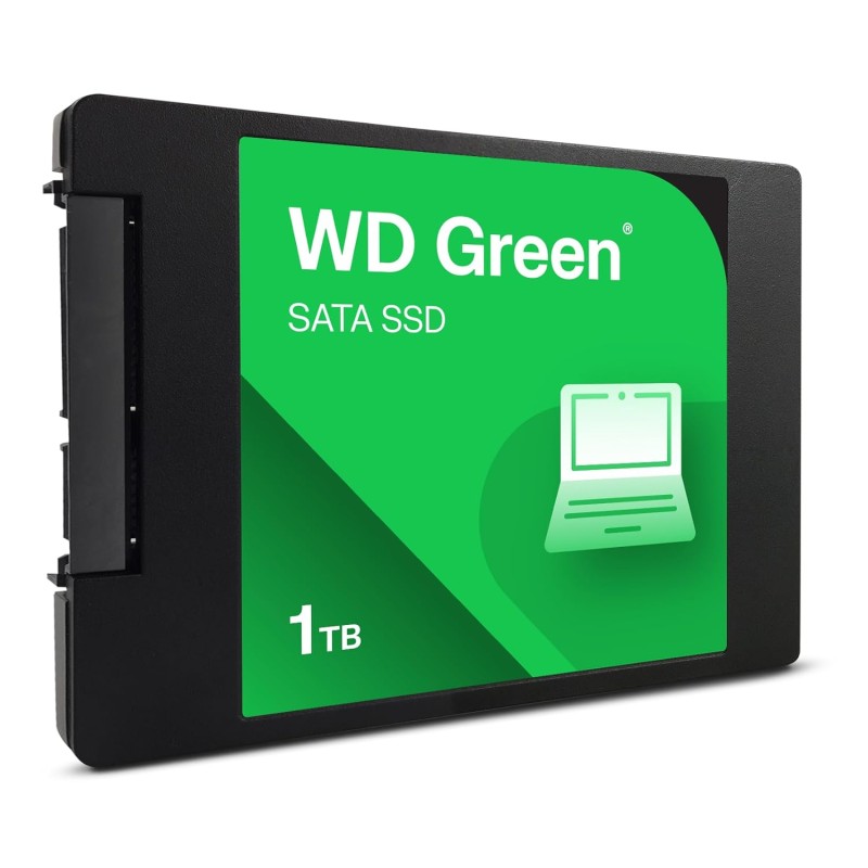 Western Digital WD Green SATA 1TB, Up to 545MB/s, 2.5 Inch/7 mm, 3Y Warranty, Internal Solid State Drive (SSD) (WDS100T5G0A-00CPT0)