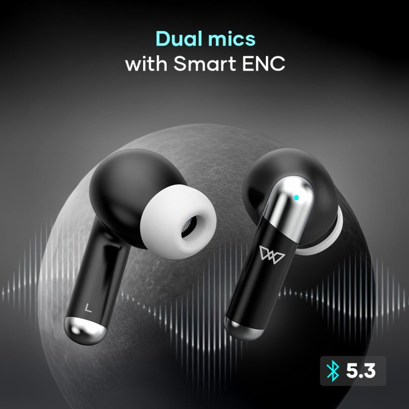 Wings Flobuds 335: Made in India Premium Lifestyle TWS in Ear Earbuds with Smart Enc,High Fidelity 13Mm Drivers,Bluetooth .
