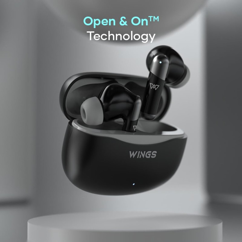 Wings Flobuds 335: Made in India Premium Lifestyle TWS in Ear Earbuds with Smart Enc,High Fidelity 13Mm Drivers,Bluetooth .