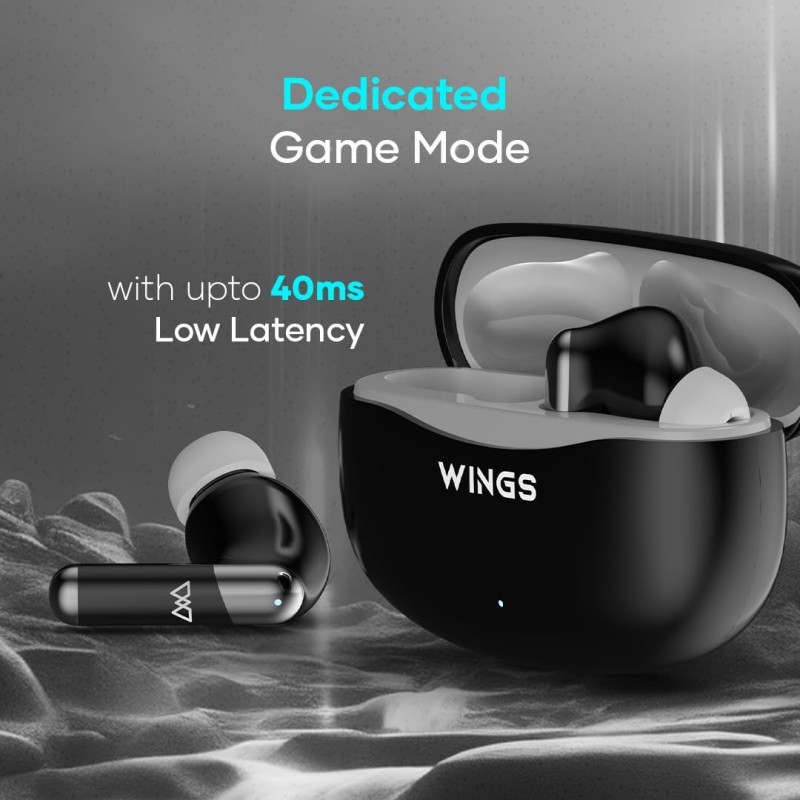Wings Flobuds 335: Made in India Premium Lifestyle TWS in Ear Earbuds with Smart Enc,High Fidelity 13Mm Drivers,Bluetooth .