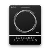 Wipro 2000 watt Induction Cooktop Sensor Feather Touch (Black) with Crystal Glass Plate |Manual