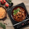 Wipro 2000 watt Induction Cooktop Sensor Feather Touch (Black) with Crystal Glass Plate |Manual