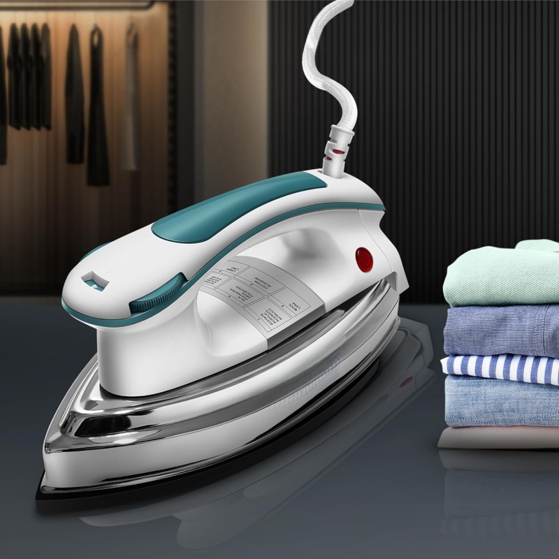 Wipro Elato GD203 1200 Watt Heavyweight Dry Iron, Quick Heat Up, Anti Bacterial German Weilburger Dual Coated Soleplate,5 Modes, Dry Iron Blue