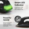 Wipro GD208 Automatic Electric Dry Iron 1200 Watt With Large LED Indicator | Large Soleplate Quick Heat Up - 1200 Watts, Black