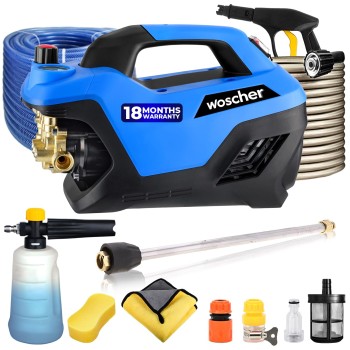 Woscher AquaWash Pro Car Washer High Pressure Gun for Car, Bike and Home Use Cleaning