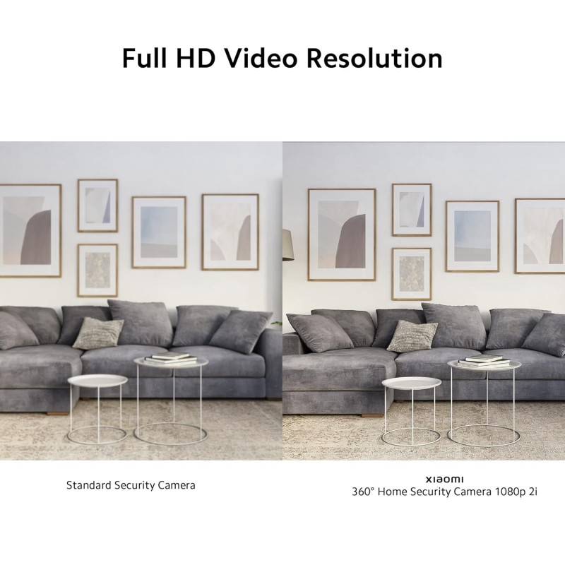 XIAOMI MI Wireless Home Security Camera 2i 2022 Edition | Full HD Picture | 360 View | 2MP | AI Powered Motion Detection White