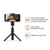Xiaomi Selfie Stick with Micro USB Rechargeable Bluetooth Remote, Tripod Stand, Multifunctional Selfie Stick with Extendable Aluminium Monopod, 360 deg Rotation Phone Holder, Adjustable Grip (Black)