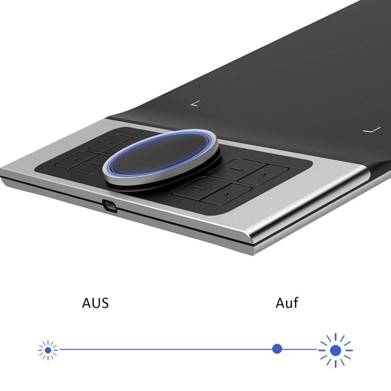 Xp-Pen Deco Pro Medium Graphics Drawing Tablet (11X6 Active Area, 8192 Levels of Pressure Sensitivity, Android Support, Ultrathin Pen Tablet Tilt Function, 8 Shortcut Keys & Drawing Glove) Black