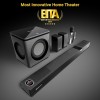 ZEBRONICS 1100 Watts Powerful Soundbar, 7.2.4 Home Theatre, Wireless, Dual Satellites & Driver Subwoofer, Dual Radiators Black